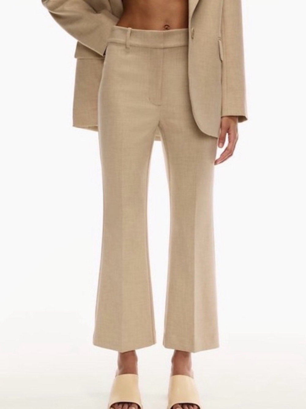 Aritiza Wilfred Vivace Pants in Heather Oat Beige, size 12